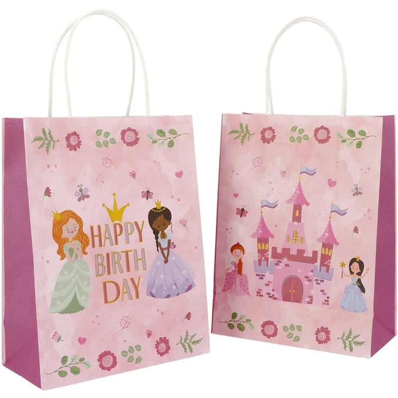 Prinzessinnen Partytaschen 27cm 6Stück