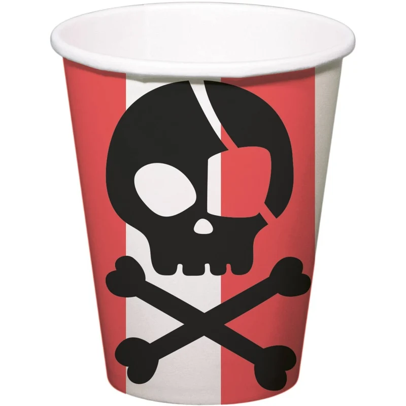 Piraten Becher 250ml 8Stk