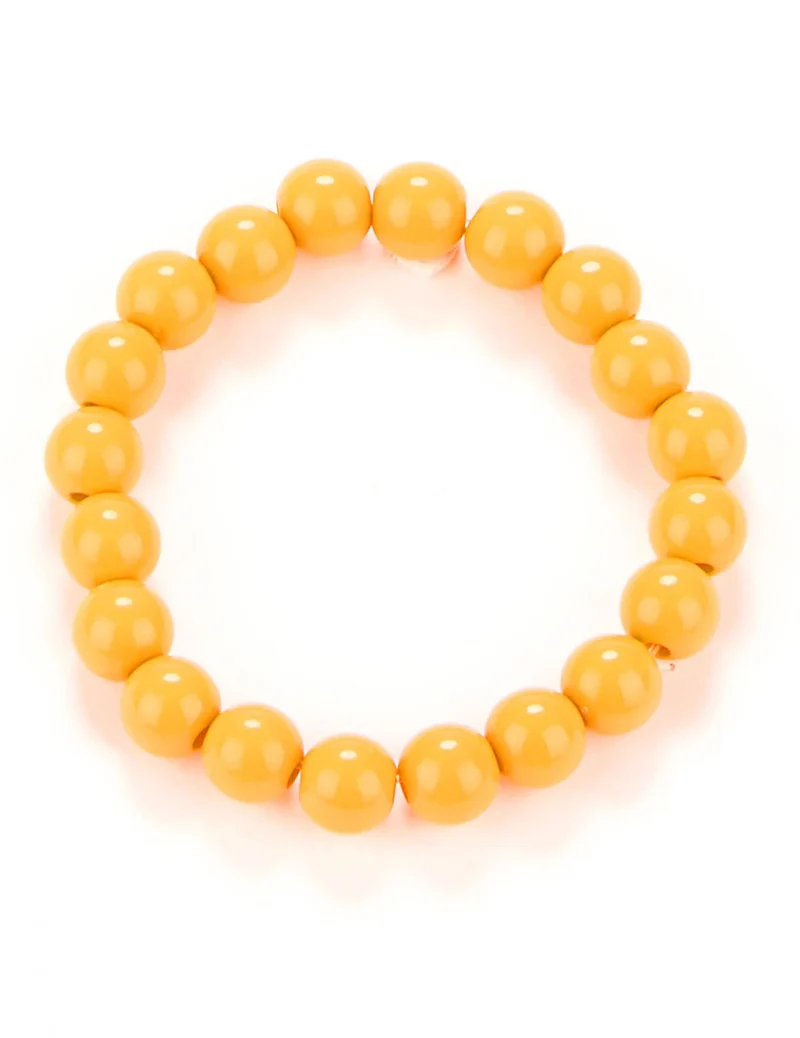 Perlenarmband orange