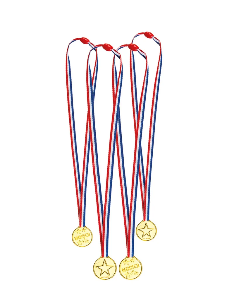 Medaillen 4 Stück gold