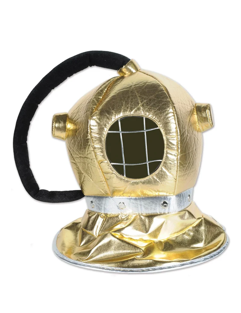 Taucherhelm Kostümzubehör für Erwachsene gold