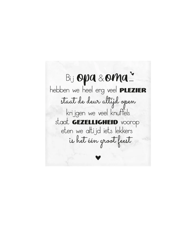 Opa und Oma Marmoruntersetzer 10cm