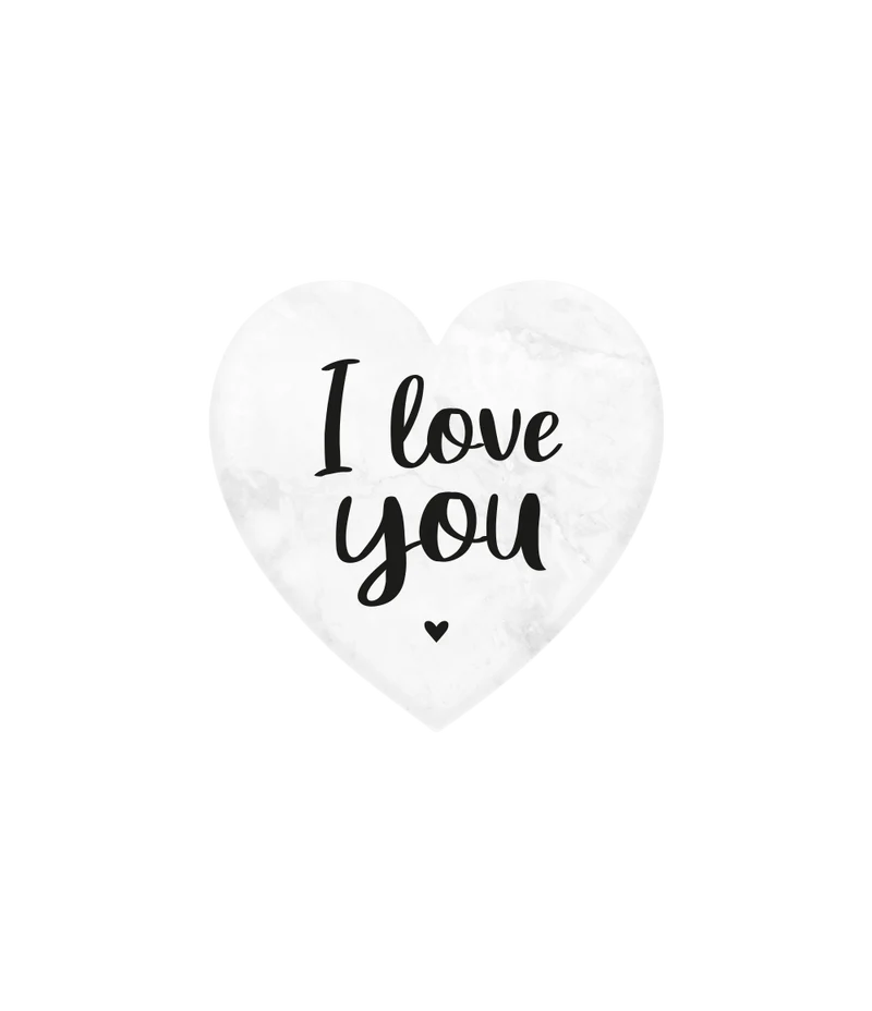 Ich liebe dich Marmorherz 5cm
