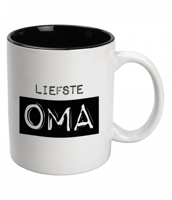 Liebste Oma Tasse Weiß Keramik Liebste Oma 12cm