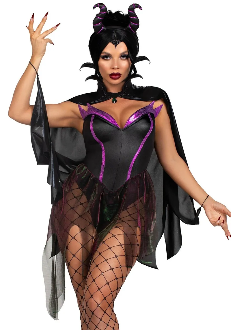 Halloween Kostüm Damen Bodysuit Evil Enchantress Leg Avenue