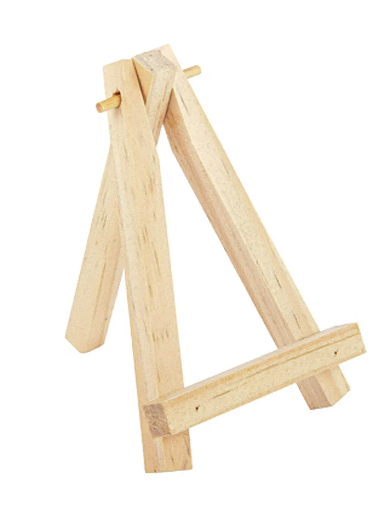 Hölzerner Staffelei-Menühalter 10 cm für Buffet