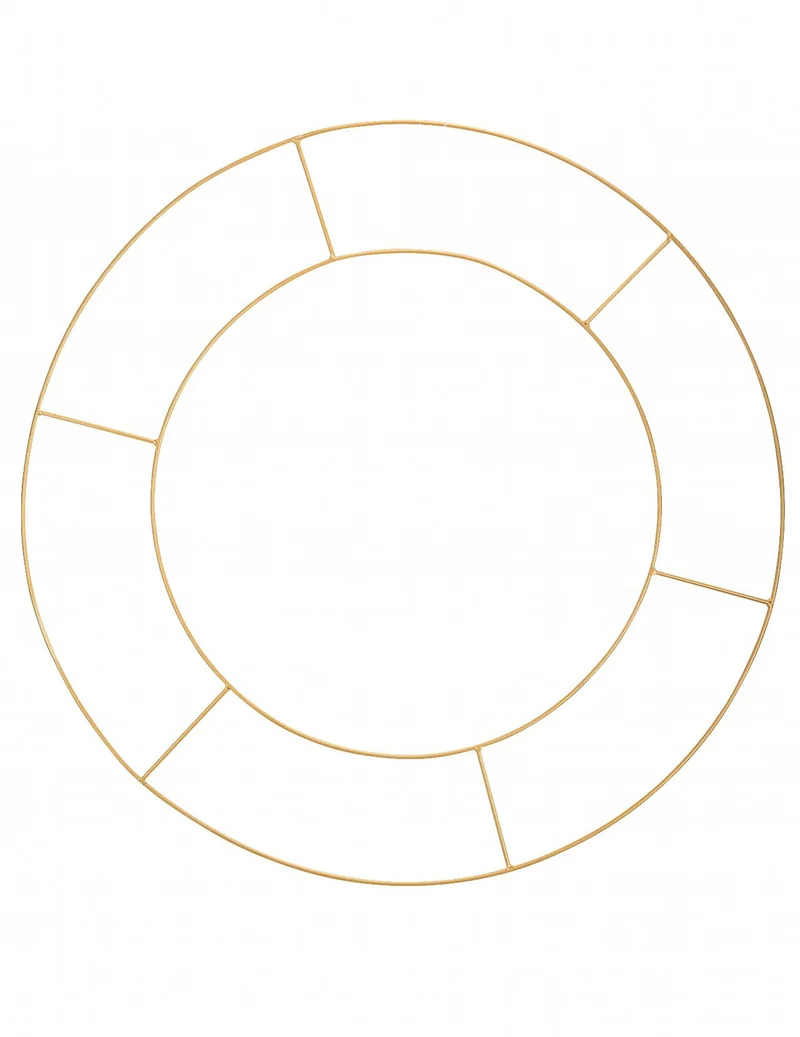 Doppelter Goldmetallring für dekorative Hängedekorationen 60 cm