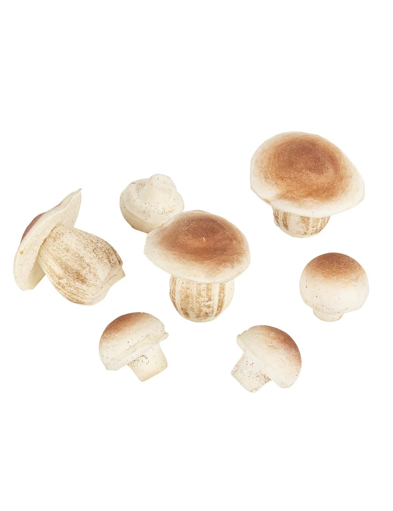 7 Pilze aus Schaumstoff, naturgetreue Optik
