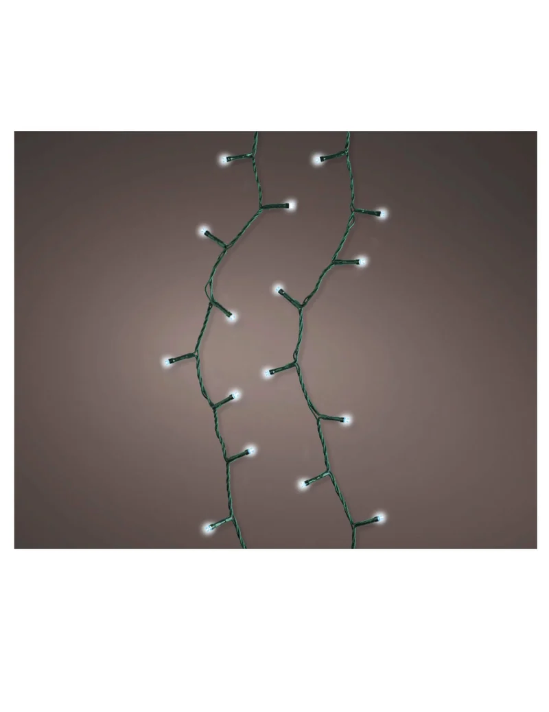 Weiße Lichterkette 400 LEDs 20 m Kaltweiß 8 Funktionen