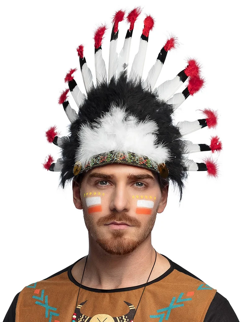 Indianerhäuptling-Kopfschmuck für Erwachsene bunt