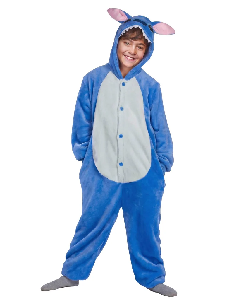 Blaues Alien-Kreaturenkostüm für Kinder