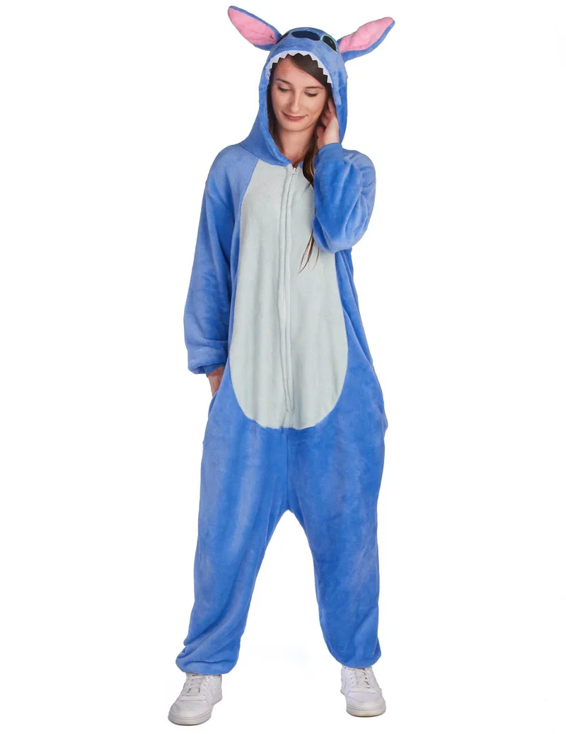 Blaues Alien-Kreaturenkostüm für Damen