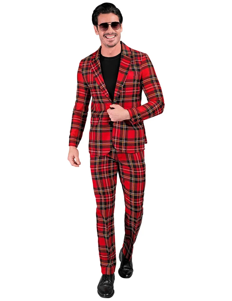 Schottisches Tartan Print Kostüm für Erwachsene