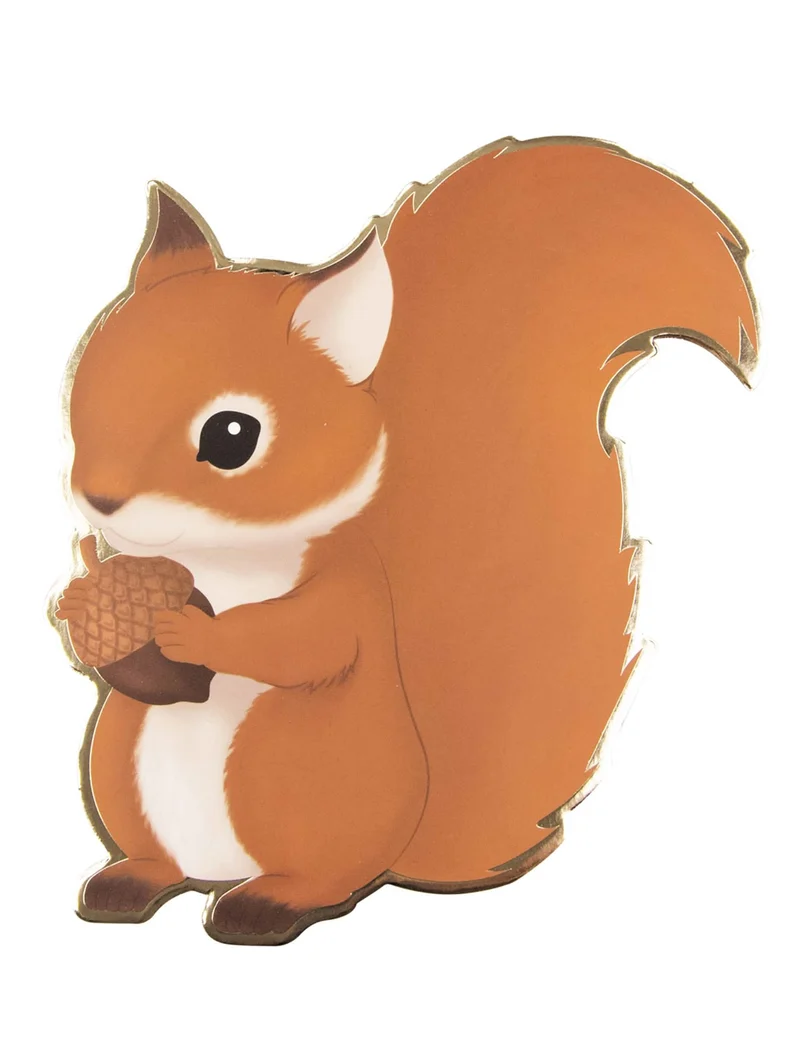 8 Eichhörnchen Einladungen Waldtiere 14 x 13 cm