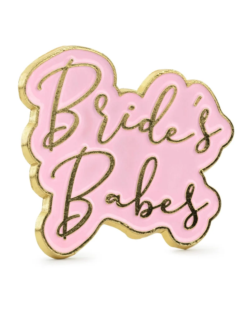 Pin's Bride Babes Rose und Gold aus Metall für Junggesellinnenabschied
