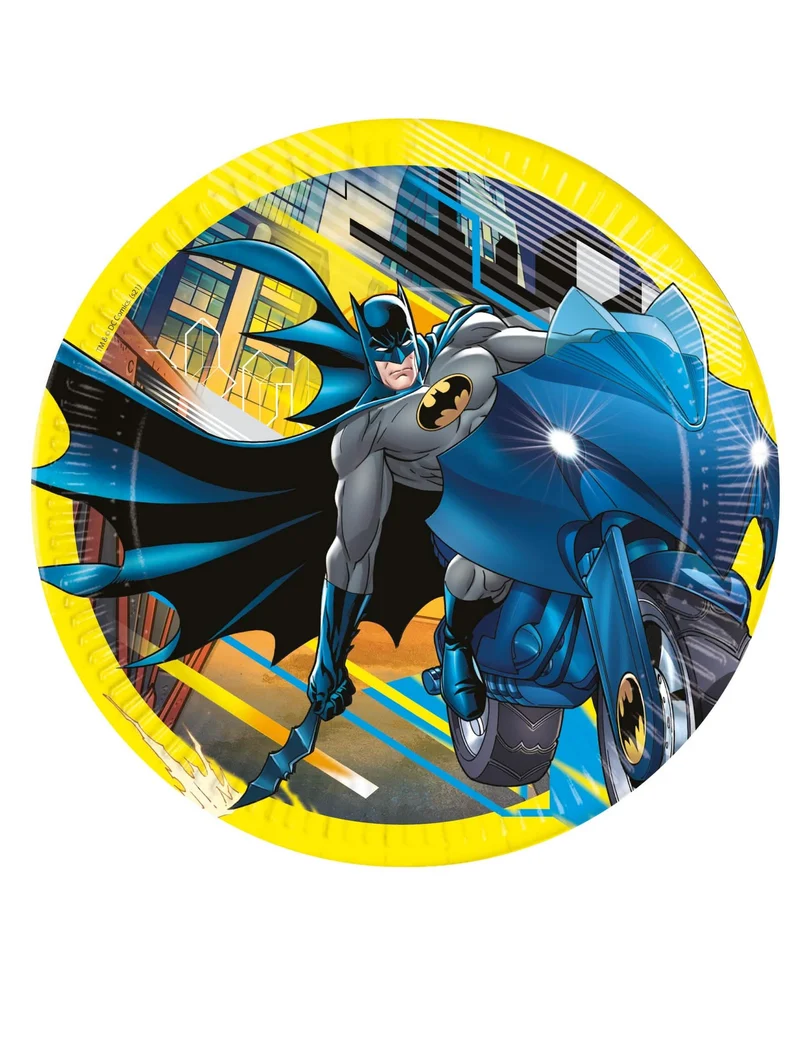 Batman™-Partyteller Tischzubehör Kindergeburtstag bunt 23 cm