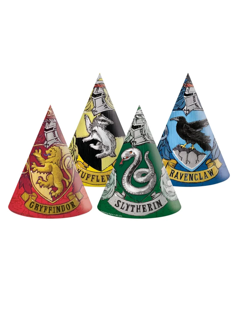 6 Harry Potter™ Partyhüte aus Pappe