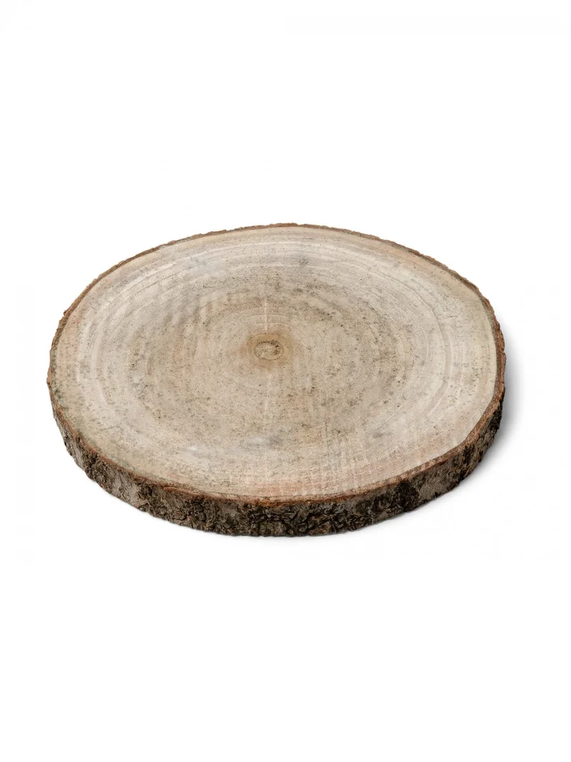 Naturholzscheibe 13 bis 17 cm für Tischdekoration