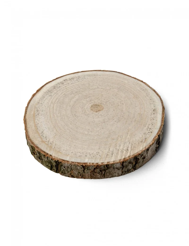 Natürliche Holzscheibe 17 bis 23 cm für Tischdekoration