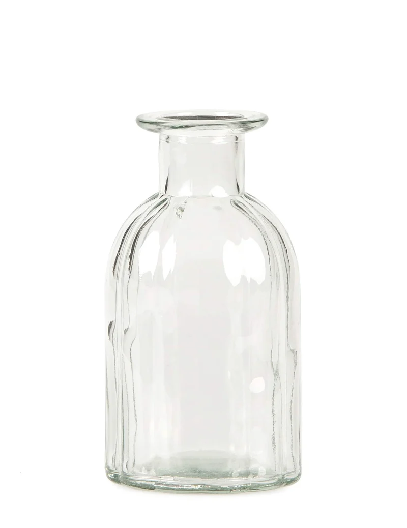 Vintage transparent Glasvase 13,5 cm