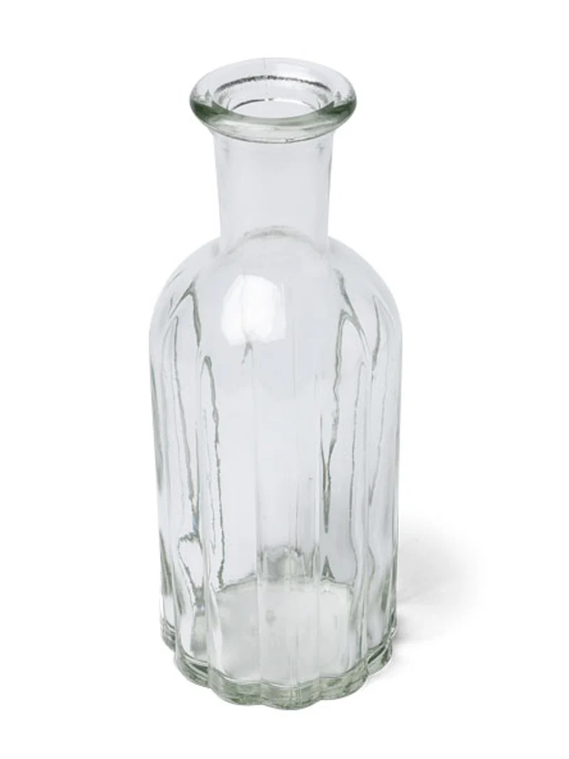 Glasvase 19 cm transparent für Dekoration