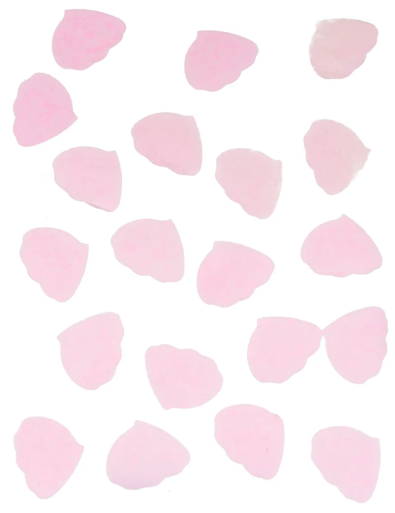 Rosenblütenkonfetti aus rosa Papier 50g für Hochzeiten