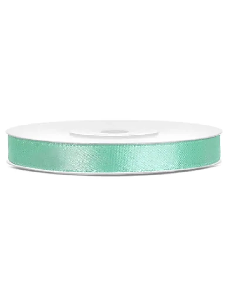 Mintfarbenes Satinband 0,6 cm x 25 m