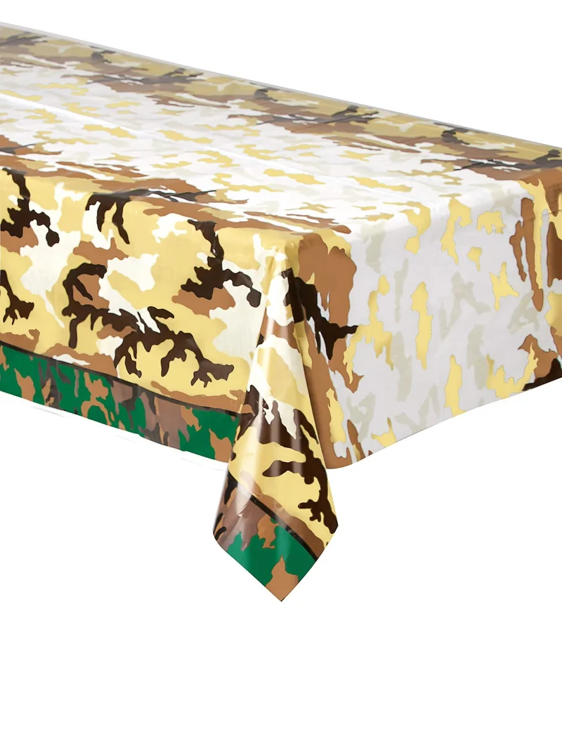 Militär-Tarnmuster Plastiktischdecke 137 x 213 cm