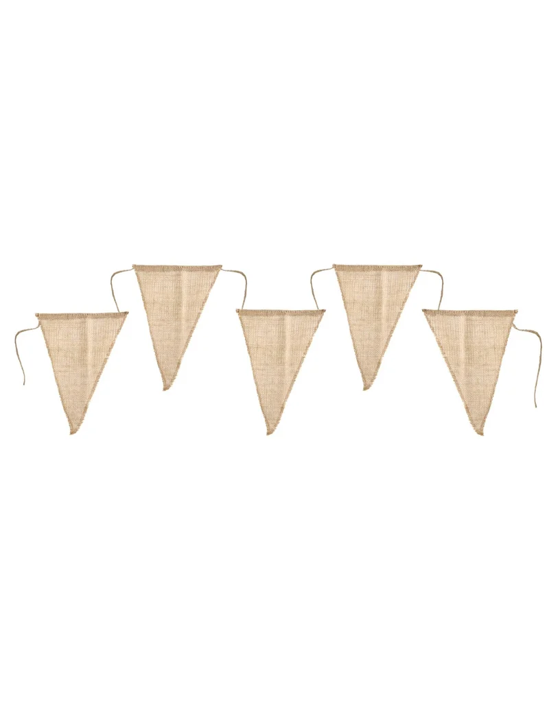 Jute-Wimpelkette 3 m Landhochzeit