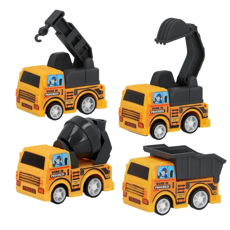 Construction Share Gifts Pullback Cars 5.5cm 4pcs