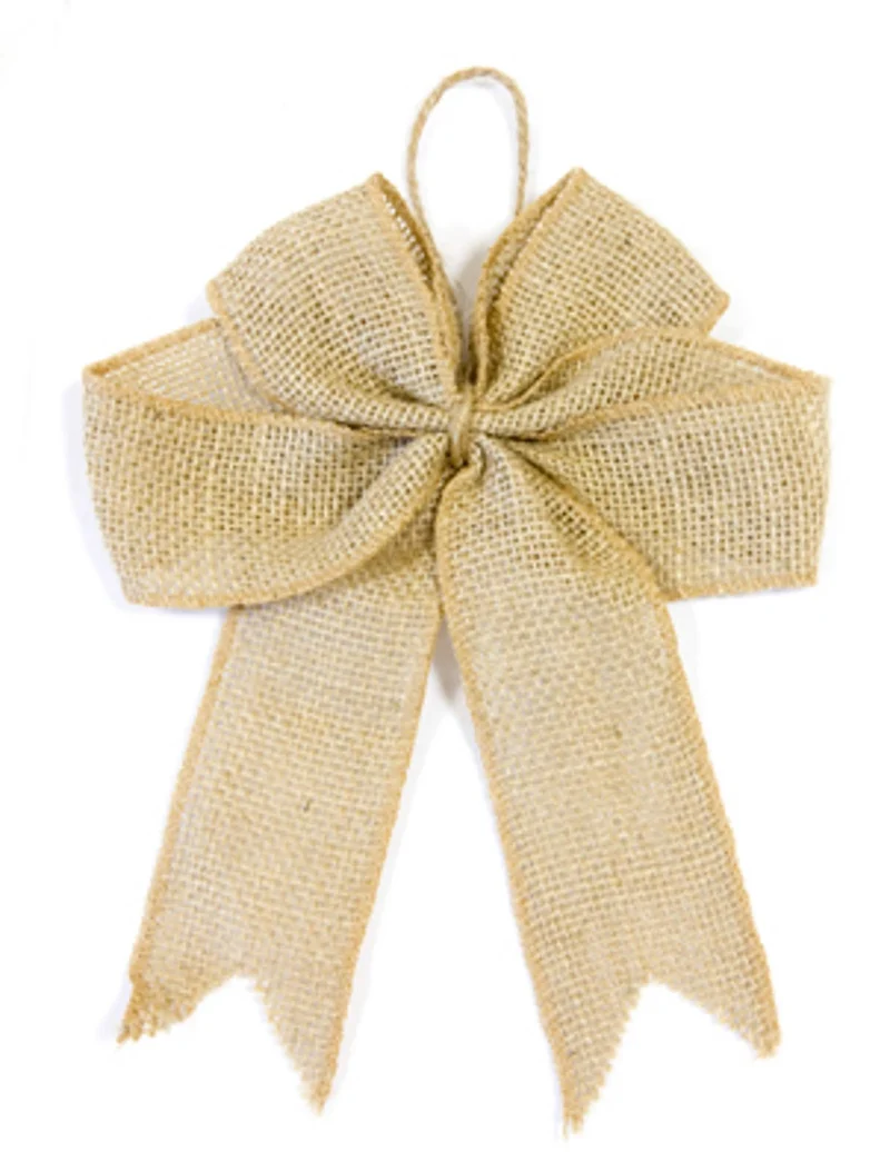 Jute-Schleife 20cm rustikale Dekoration