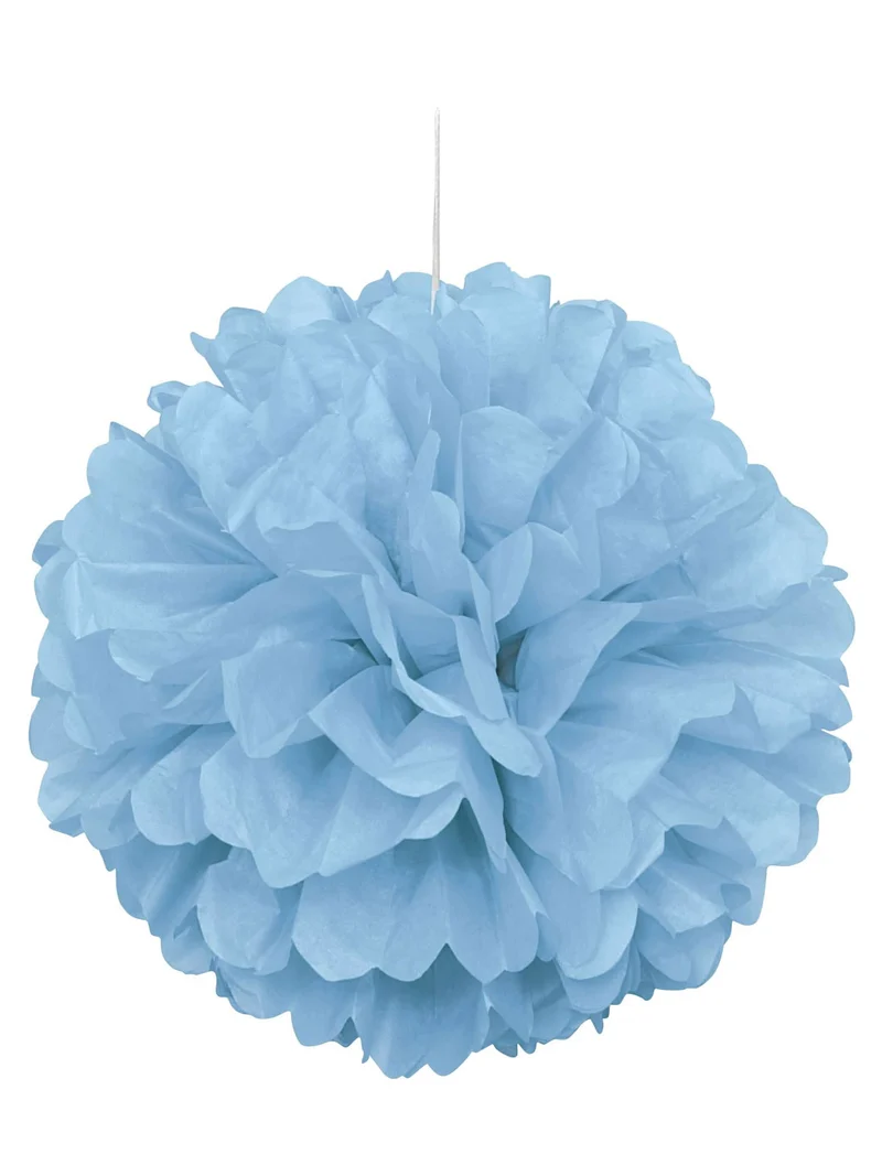 Pastellblauer Papierpompon 40 cm für Hochzeitsdekoration