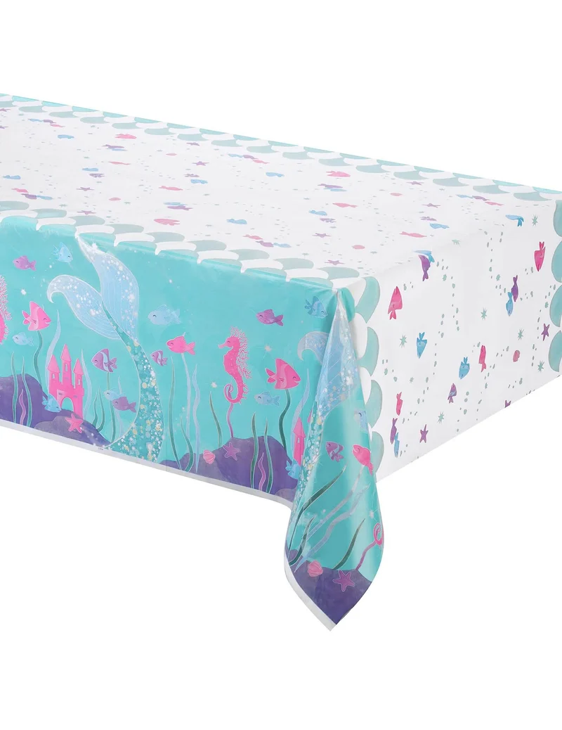 Hübsche Meerjungfrauen-Plastiktischdecke 137 x 213 cm für Geburtstag