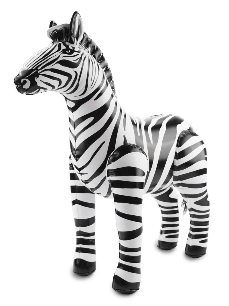 Aufblasbares Zebra 60 x 55 cm Safari Dekoration