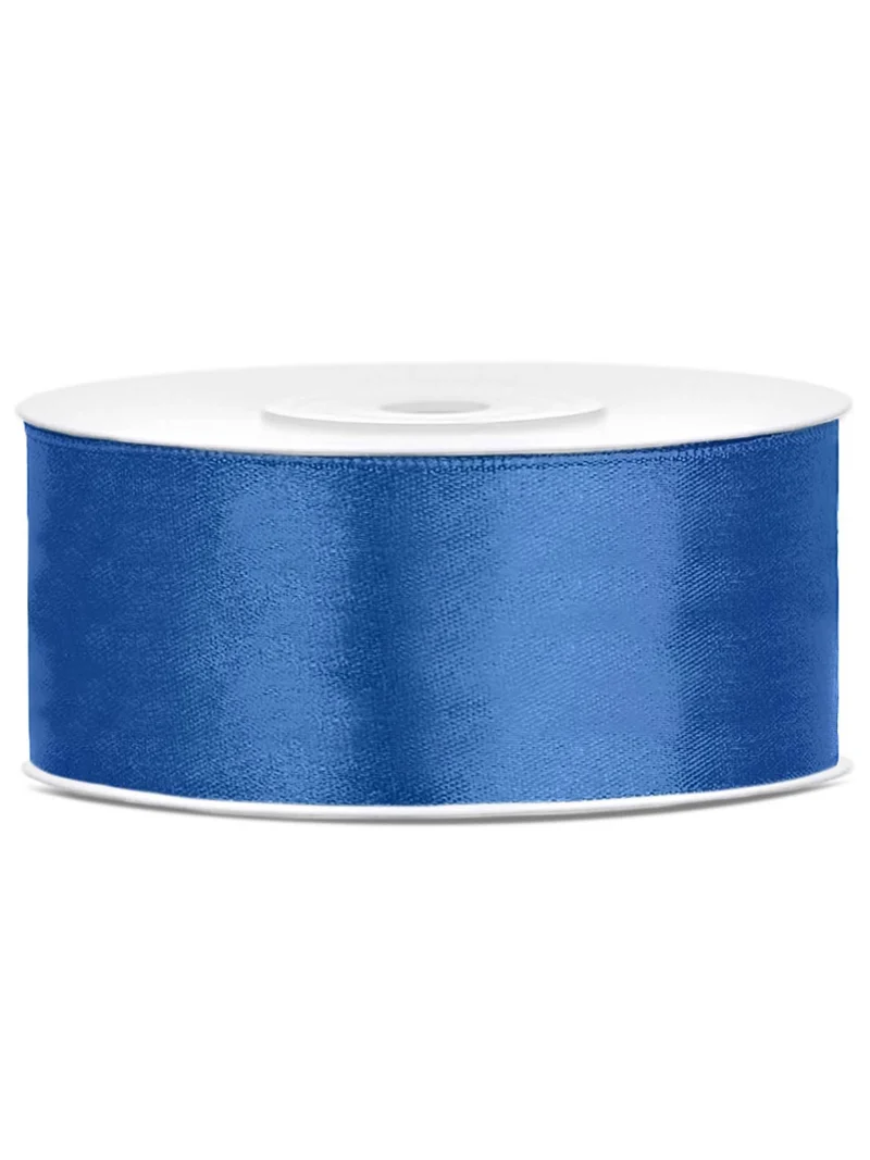 Königsblaues Satinband 2,5 cm x 25 m für Partydekoration