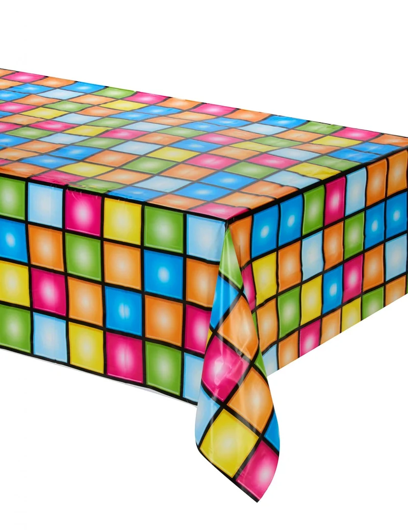 Disco Plastiktischdecke 137 x 274 cm Tanzflächenmotiv