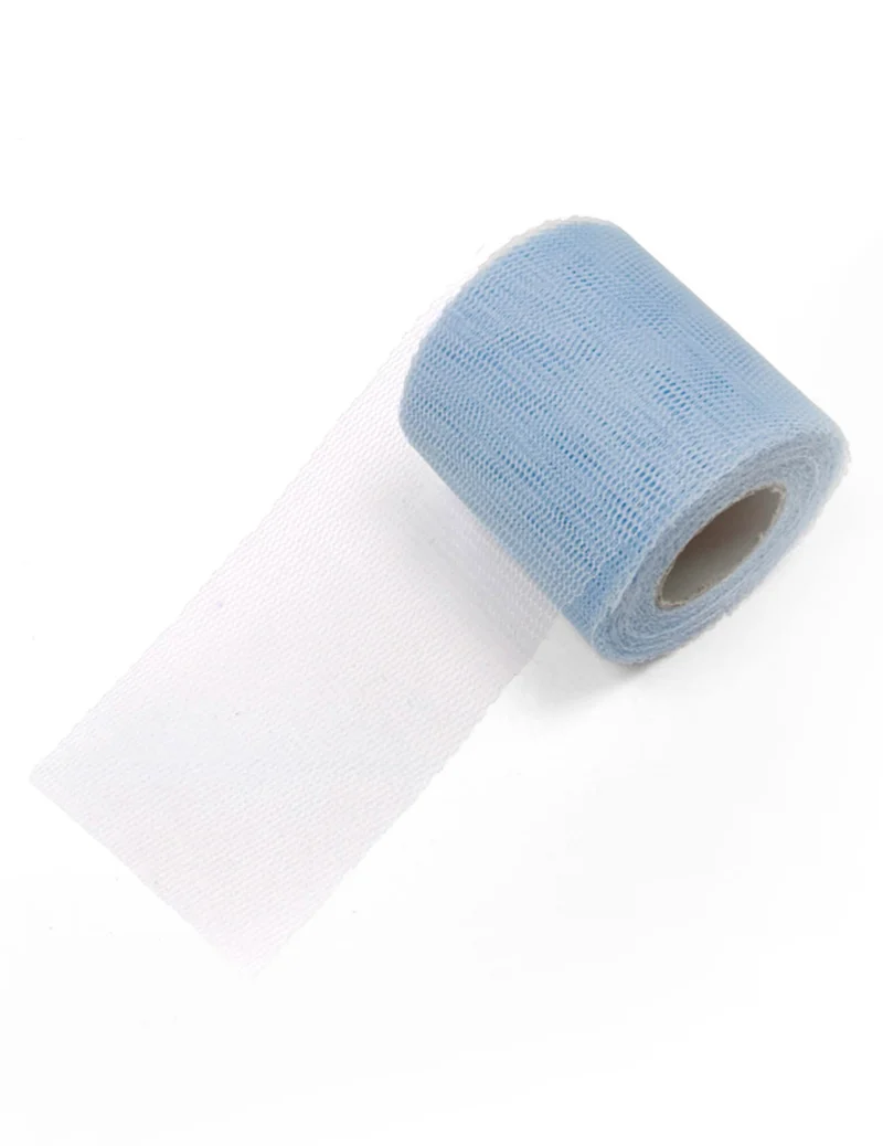 Himmelblauer Tüllrolle 20 Meter, 8 cm