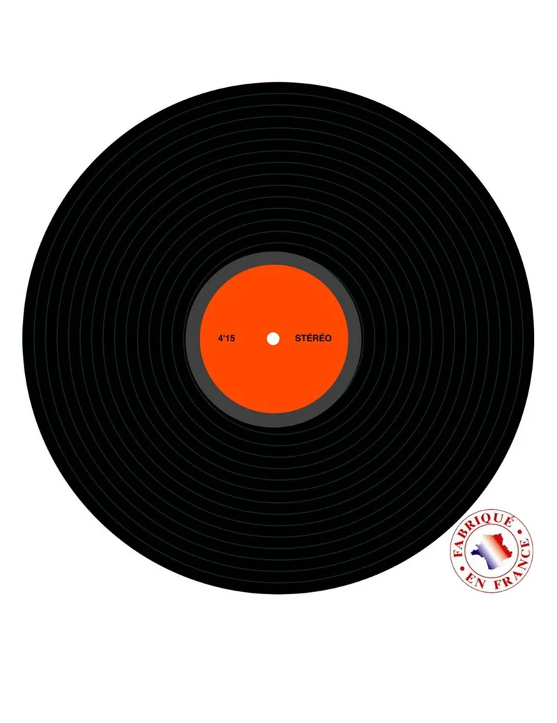 Disco-Dekoration Vinylplatte 30 cm aus Karton