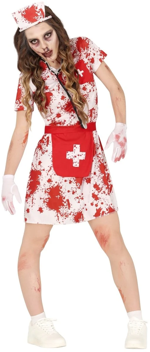 Krankenschwester Kleid blutig 2 Stück