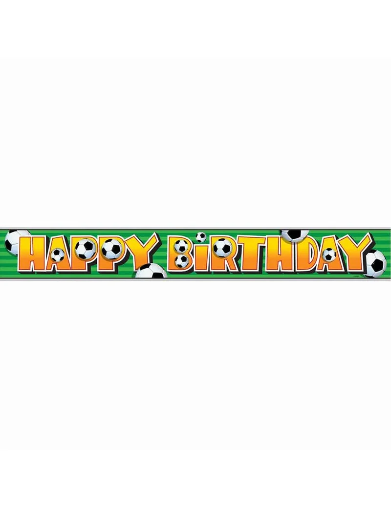 Fußball Happy Birthday Banner 3D