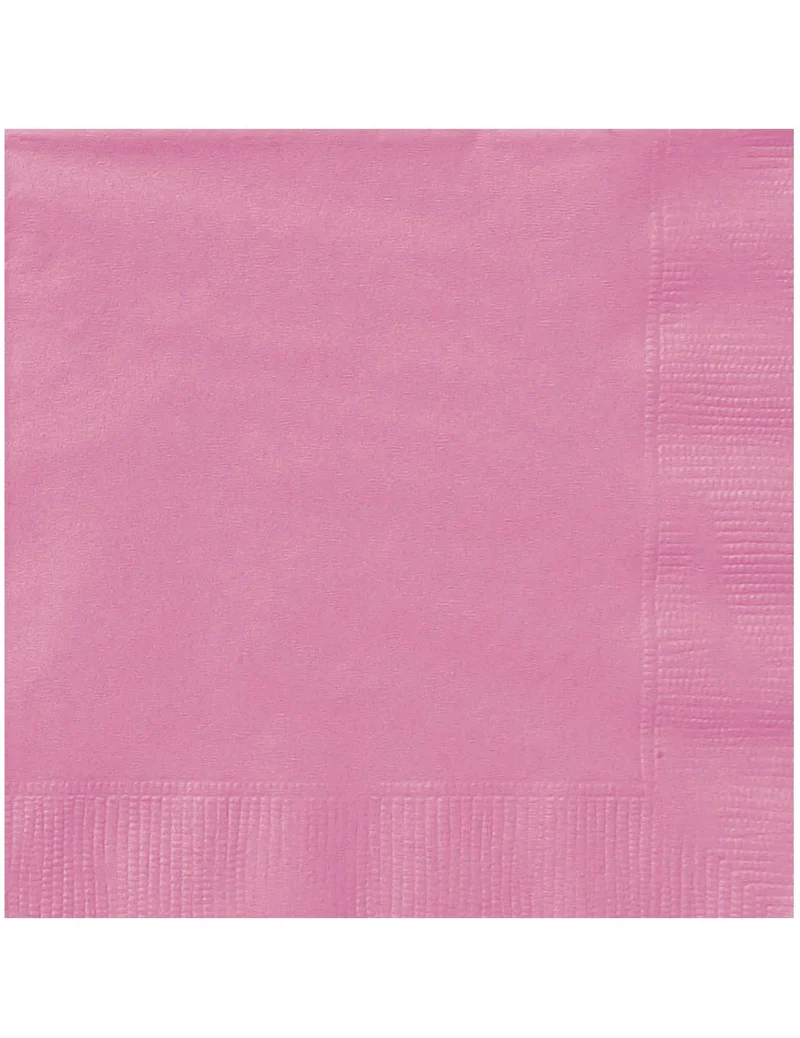 20 Rosa Papierservietten 33 x 33 cm für Geburtstag und Taufe