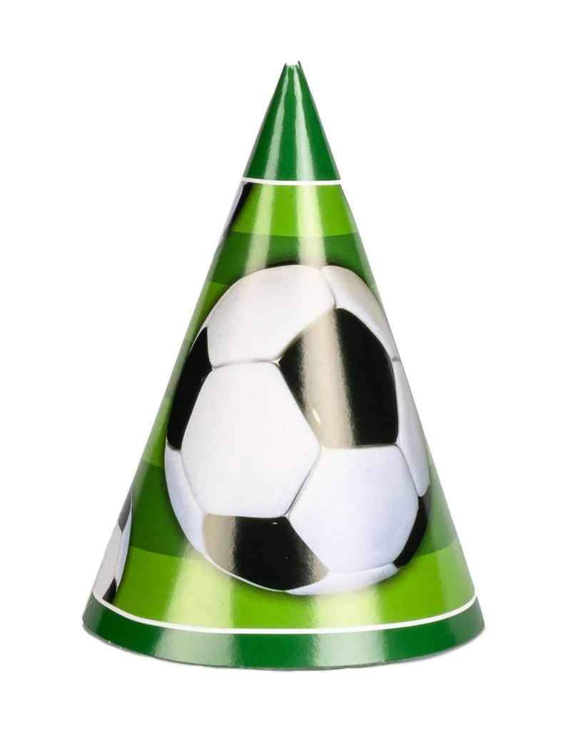 8 Fußballhüte aus Karton 3D Ball
