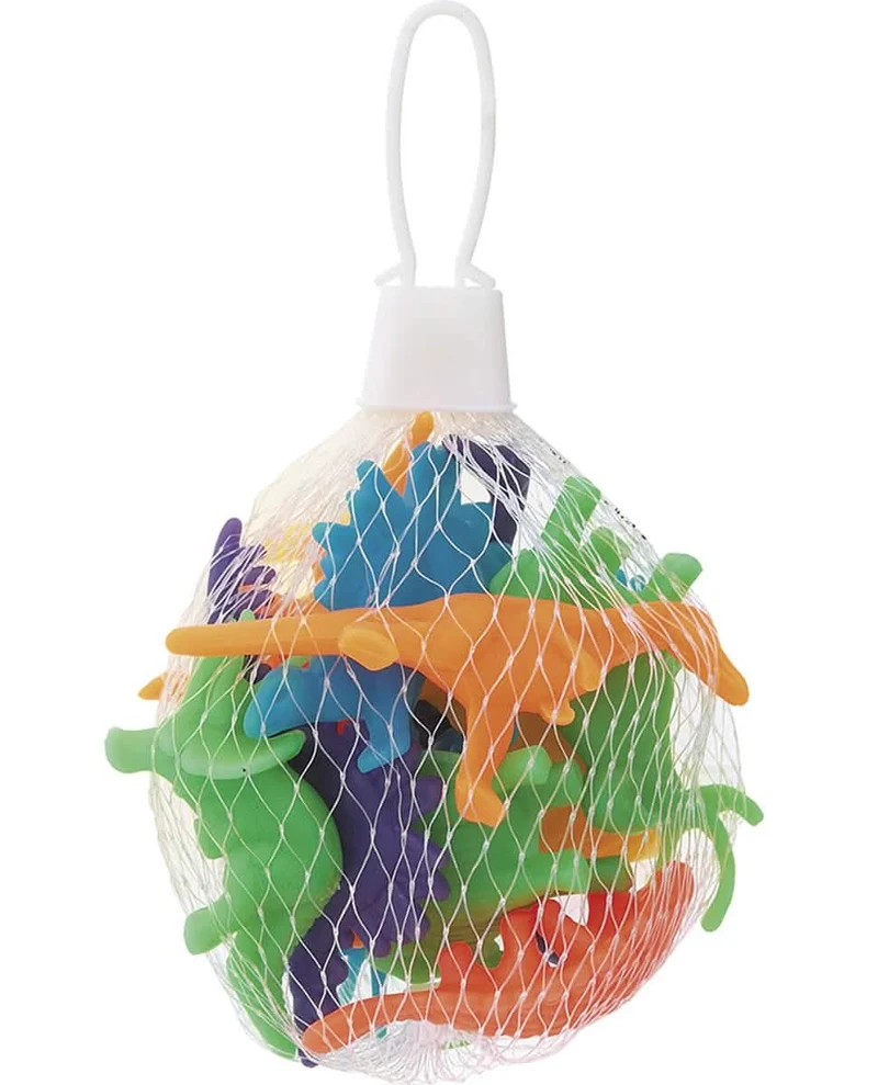 12 mehrfarbige Miniatur-Plastikdinosaurier 5 cm für Piñatas