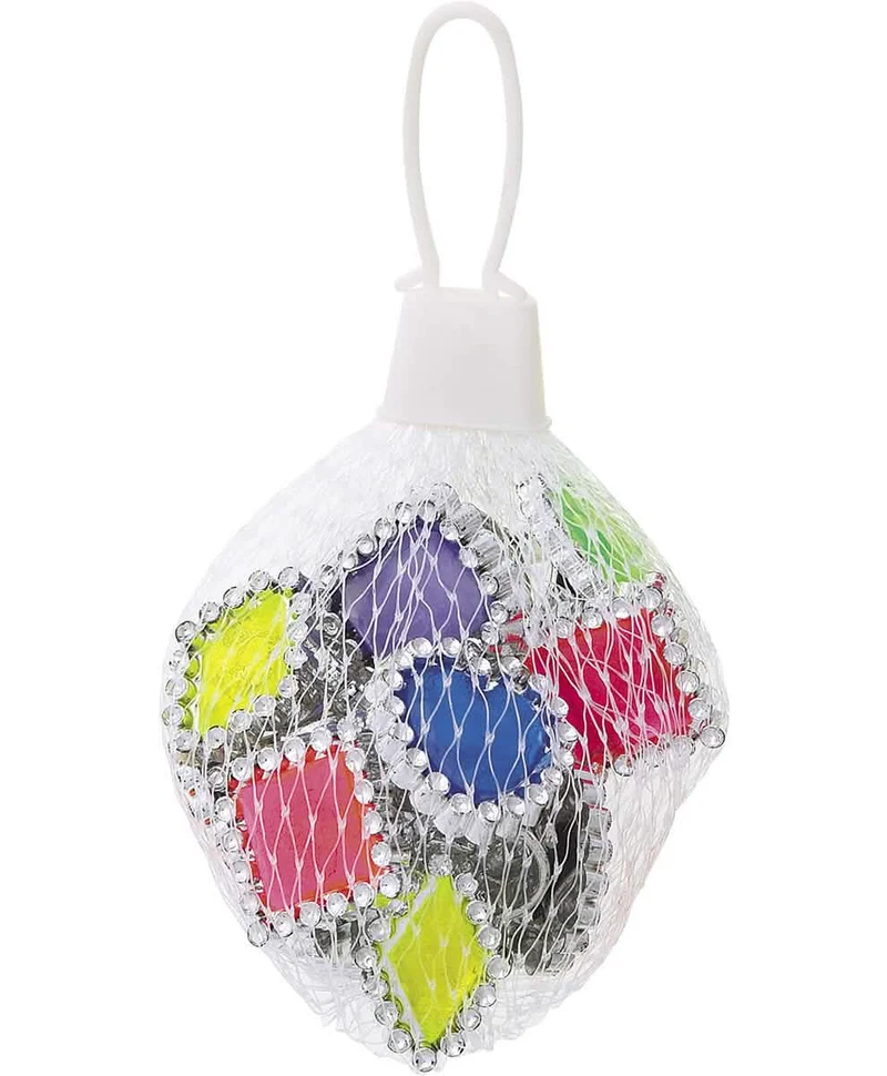 12 farbige Diamantringe für Piñata