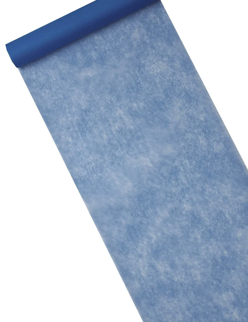 Marineblauer Vlies-Tischläufer 29 cm x 10 m für Hochzeit
