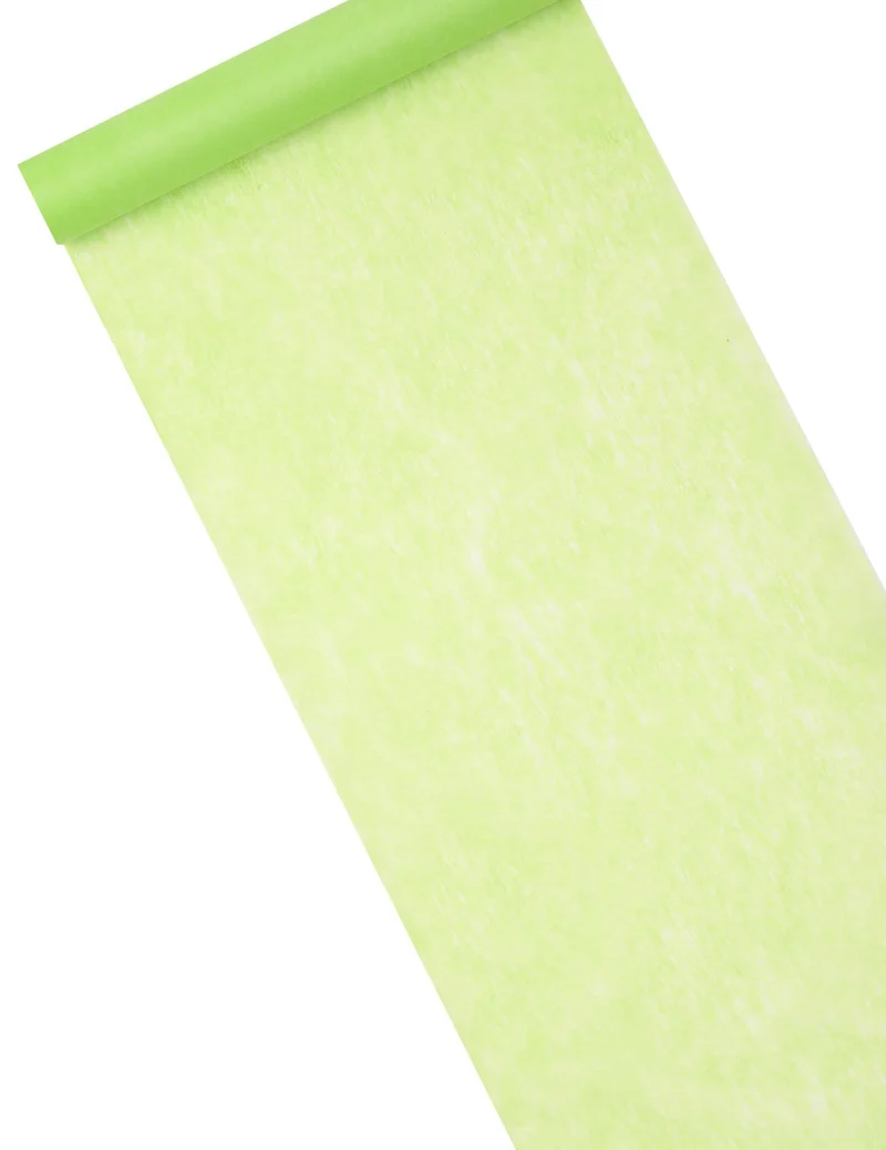 Grüner Vlies-Tischläufer 29 cm x 10 m, zuschneidbar