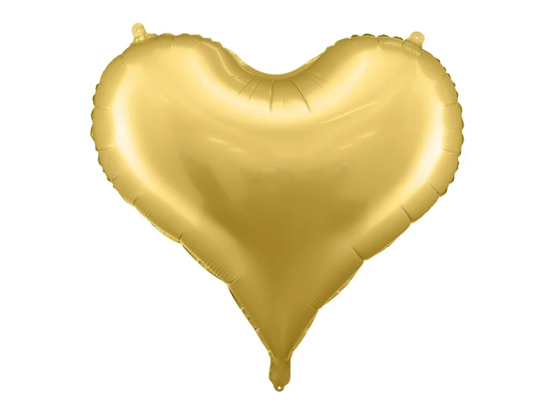 Herz Helium Ballon Gold Leer 75cm