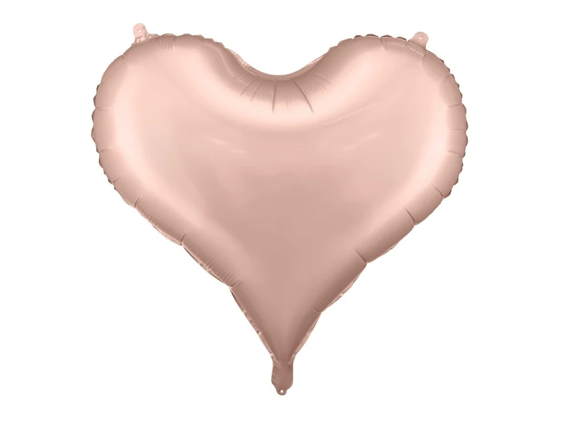 Herz Helium Ballon Rose Gold Leer 75cm