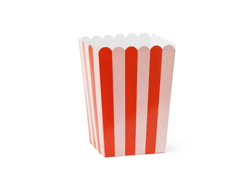 Rote rosa Popcornschalen 15,5cm