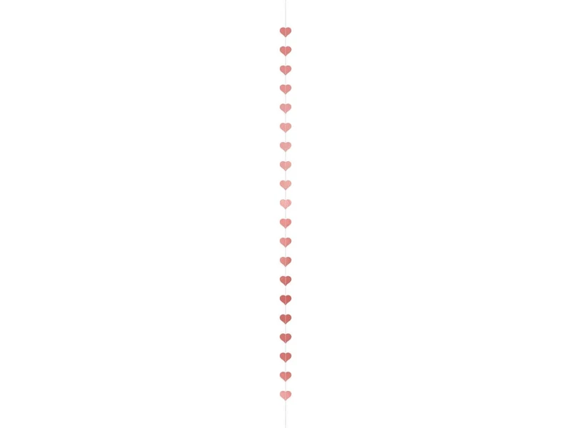 Herz Girlande Rose Gold 3,5m